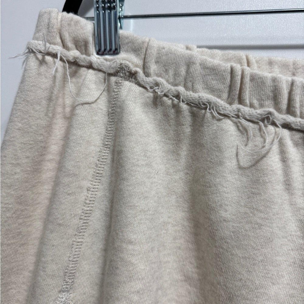 Aerie Fleece Godet Mini Skirt Ivory - Picture 6 of 11